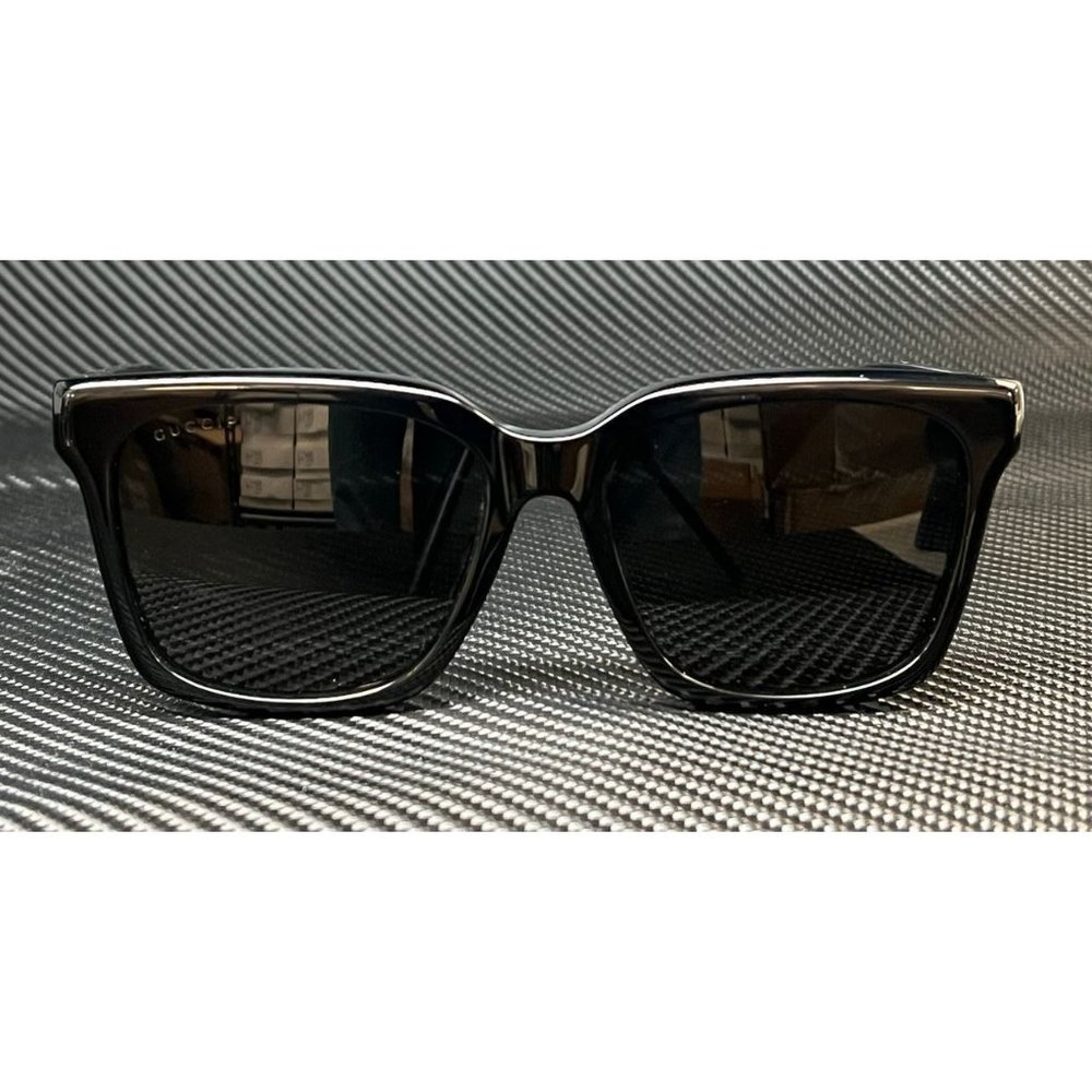 Gucci Black 56mm Unisex Sunglasses - Picture 2 of 5